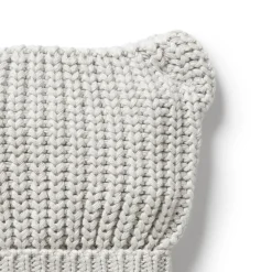 Organic Knitted Bear Hat
