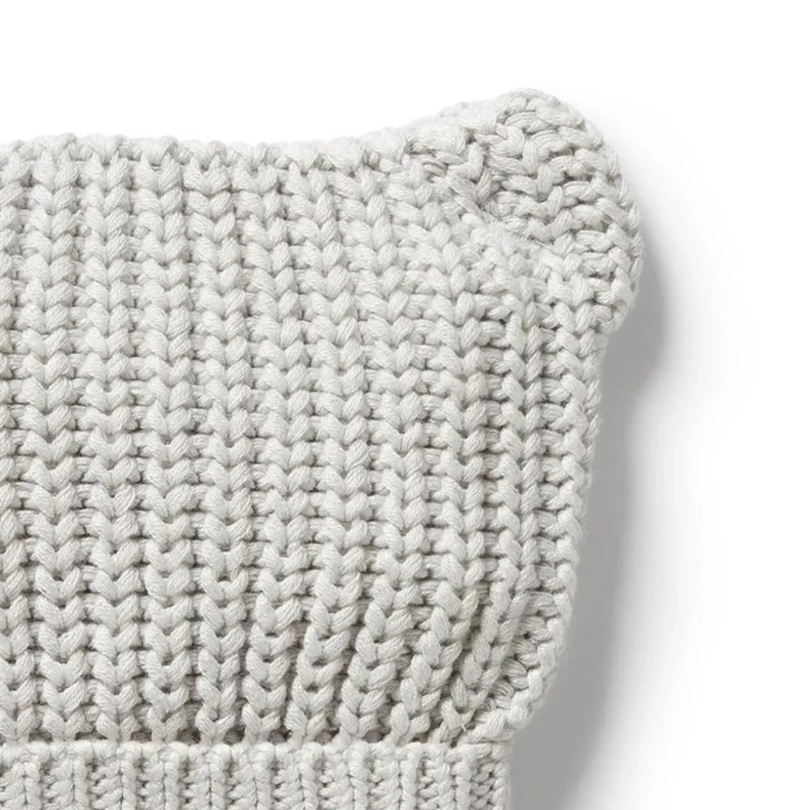 Organic Knitted Bear Hat