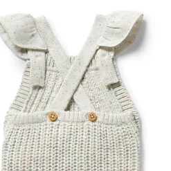 Organic Knitted Ruffle Overall