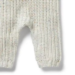 Organic Knitted Ruffle Overall