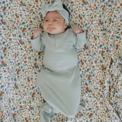 Organic Ribbed Knot Gown