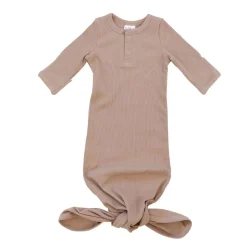 Organic Ribbed Knot Gown