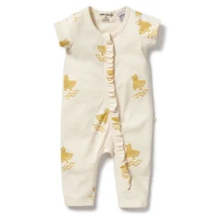 Organic Ruffle Zipsuit