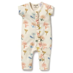 Organic Ruffle Zipsuit