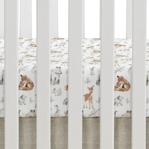 Painted Forest 4 Piece Crib Set