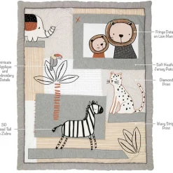 Patchwork Jungle 4 Piece Crib Set