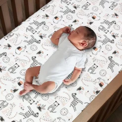 Patchwork Jungle 4 Piece Crib Set