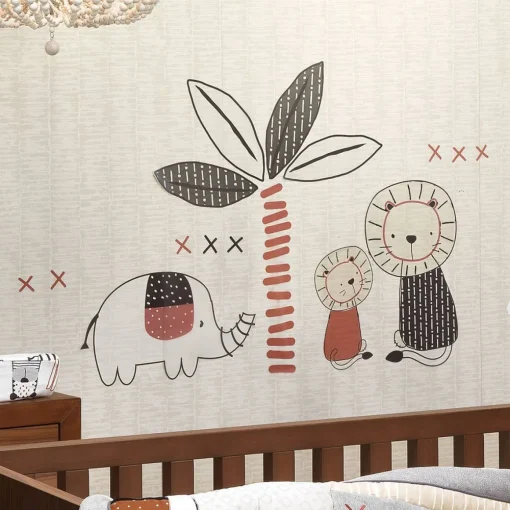 Patchwork Jungle 4 Piece Crib Set