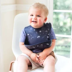 Patterned Silicone Bib