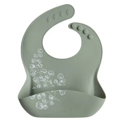 Patterned Silicone Bib