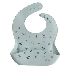 Patterned Silicone Bib