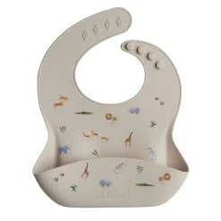 Patterned Silicone Bib