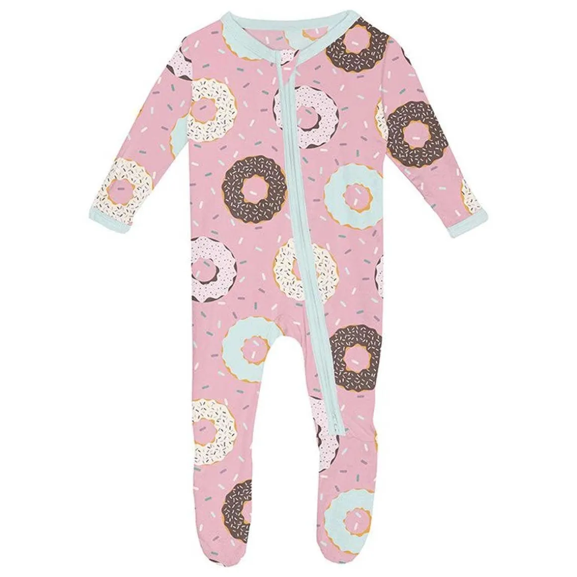 Print Footie with Zipper - (Mornings At Home)