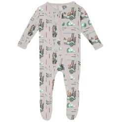 Print Footie with Zipper (Summer Fun)