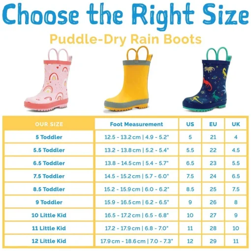 Puddle-Dry Rain Boots