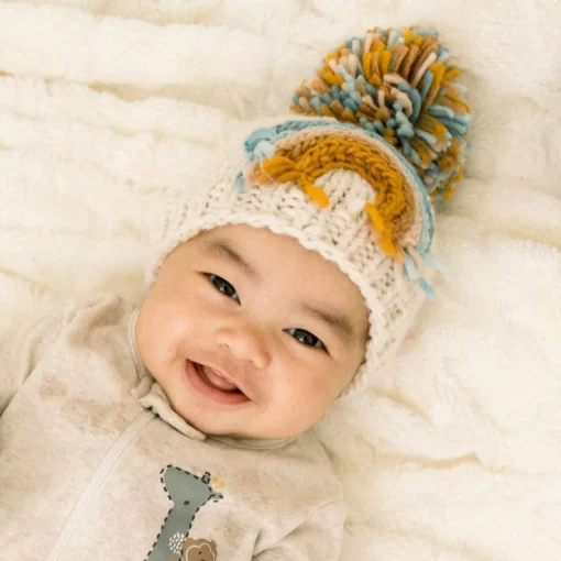 Rainbow Knit Hat