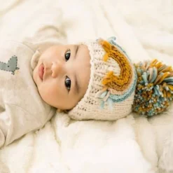 Rainbow Knit Hat
