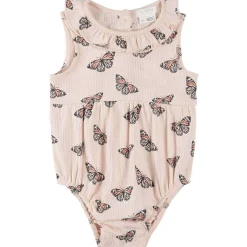 Ribbed Bubble Romper