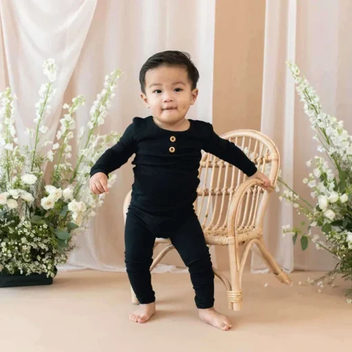 Ribbed Henley Set