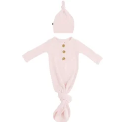 Ribbed Knotted Gown & Hat