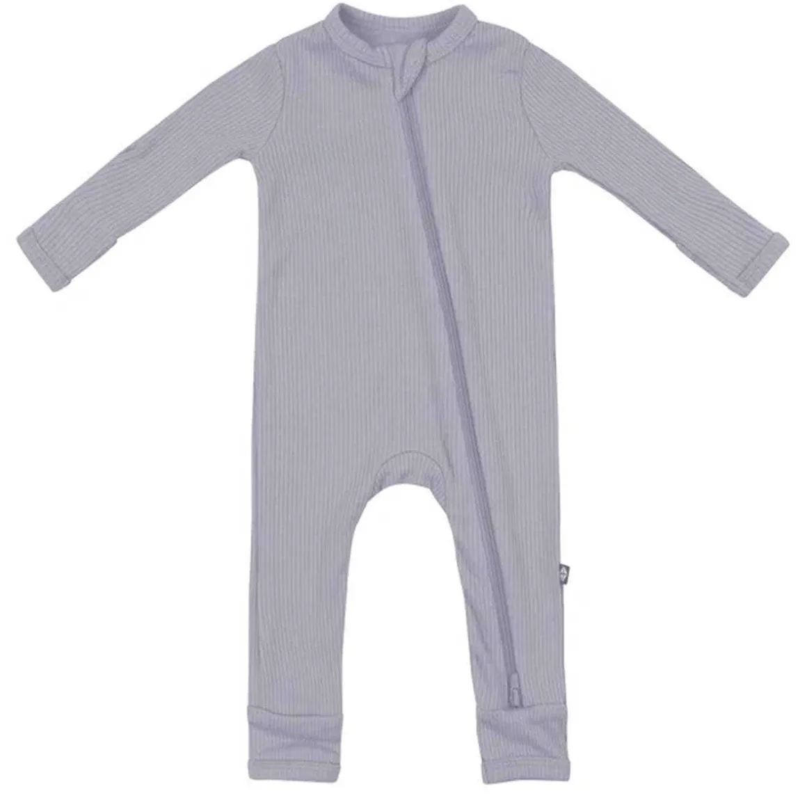 Ribbed Zippered Romper