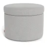 Round Storage Ottoman - Fabric