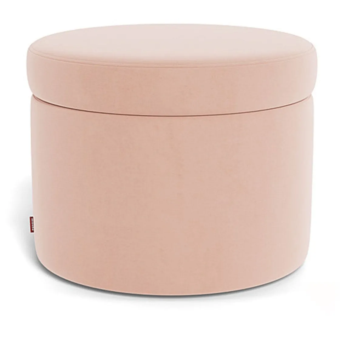 Round Storage Ottoman - Fabric