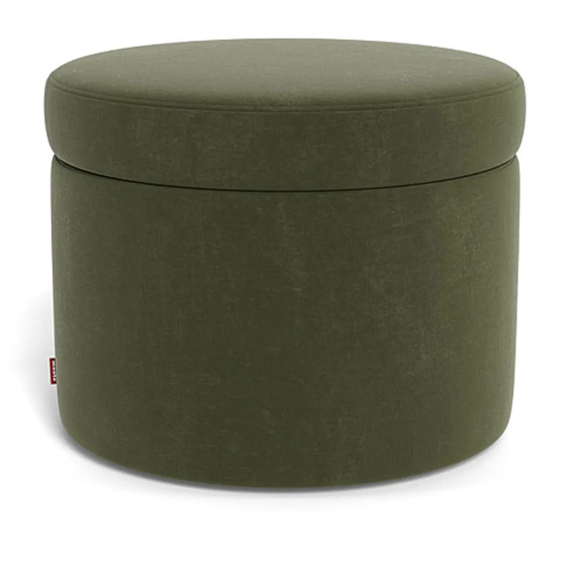 Round Storage Ottoman - Fabric