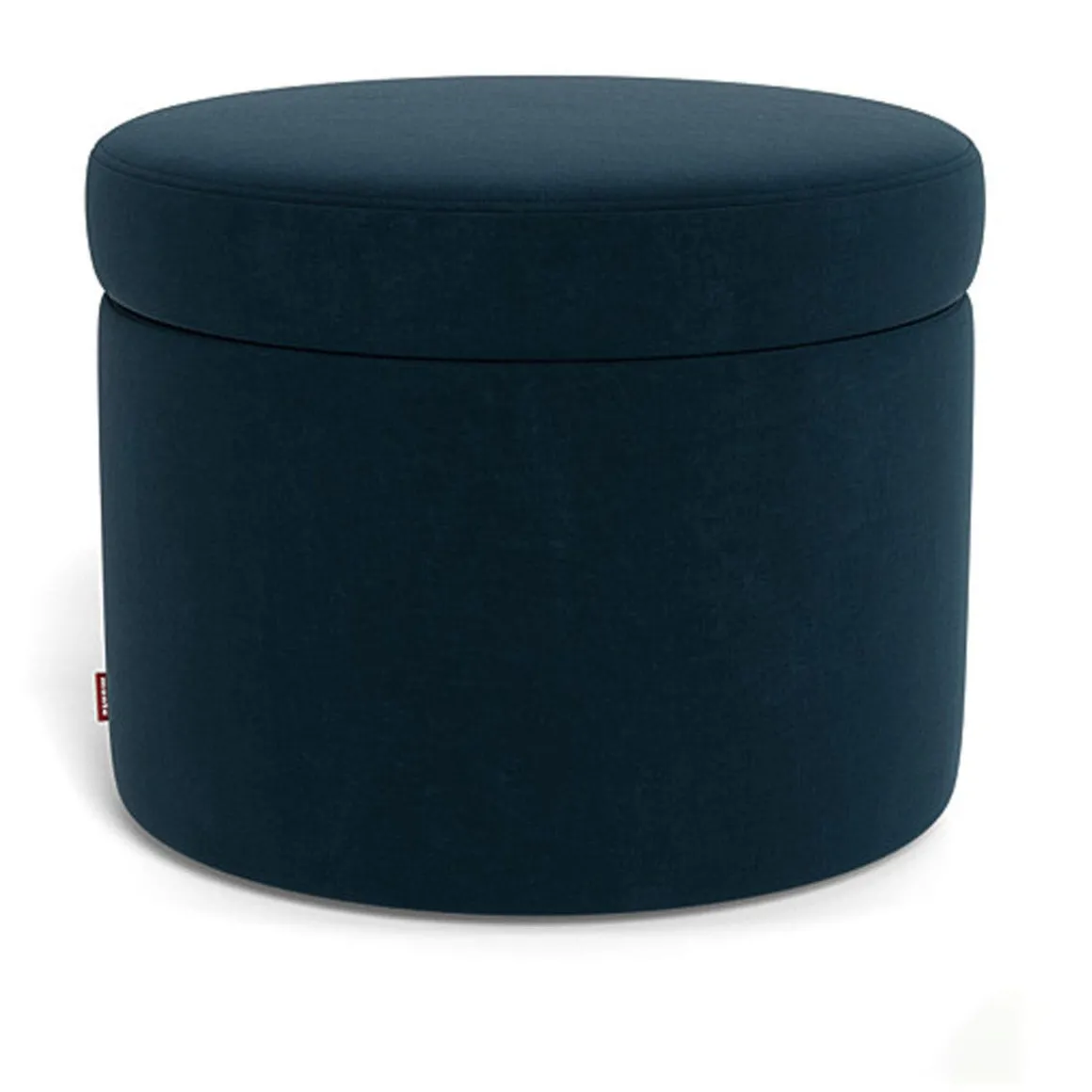 Round Storage Ottoman - Fabric