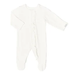 Ruffle Zipper Footie
