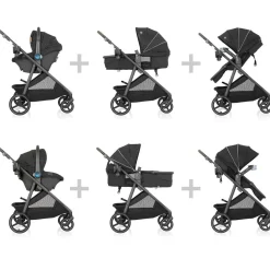 Shyft Intuiti+ Travel System featuring Revolve180 LiteMax NXT with SensorySoothe