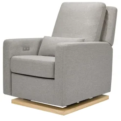 Sigi Power Glider Recliner with Light Wood Base  (Eco-Performance)