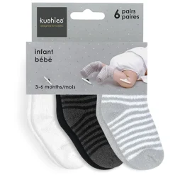 Terry Infant Socks (6 Pack)