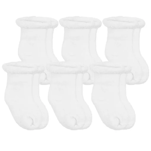 Terry Newborn Socks (6 Pack)