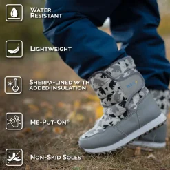 Toast-Dry Puffy Winter Booties