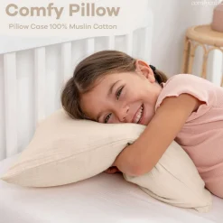 Toddler Pillow with Muslin Pillow Case