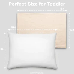 Toddler Pillow with Muslin Pillow Case