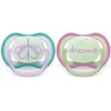 Ultra Air Night Pacifier 0-6M (2 Pack)