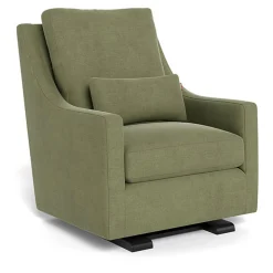 Vera Glider - European Fabric with Espresso Base