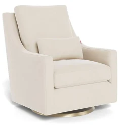 Vera Glider - European Fabric with Swivel Base