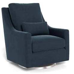 Vera Glider - European Fabric with Swivel Base