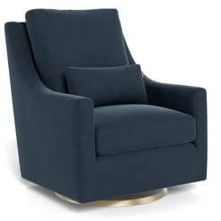 Vera Glider - European Fabric with Swivel Base