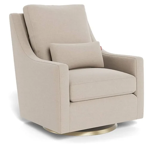 Vera Glider - Wool Fabric with Swivel Base