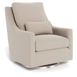 Vera Glider - Wool Fabric with Swivel Base