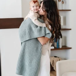 Waffle Knit Receiving Blanket