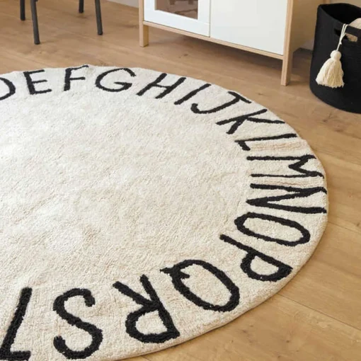 Washable Rug - Round ABC