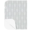 Waterproof Flat Changing Pad Flannel (Grey)