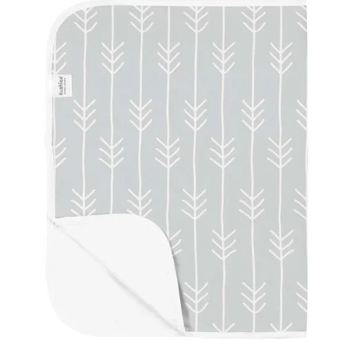 Waterproof Flat Changing Pad Flannel (Grey)