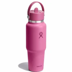 Wide Mouth Flex Straw Travel Bottle (32 oz)