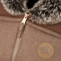 Winter Car Seat Cover (Wool Choco-Caramel)